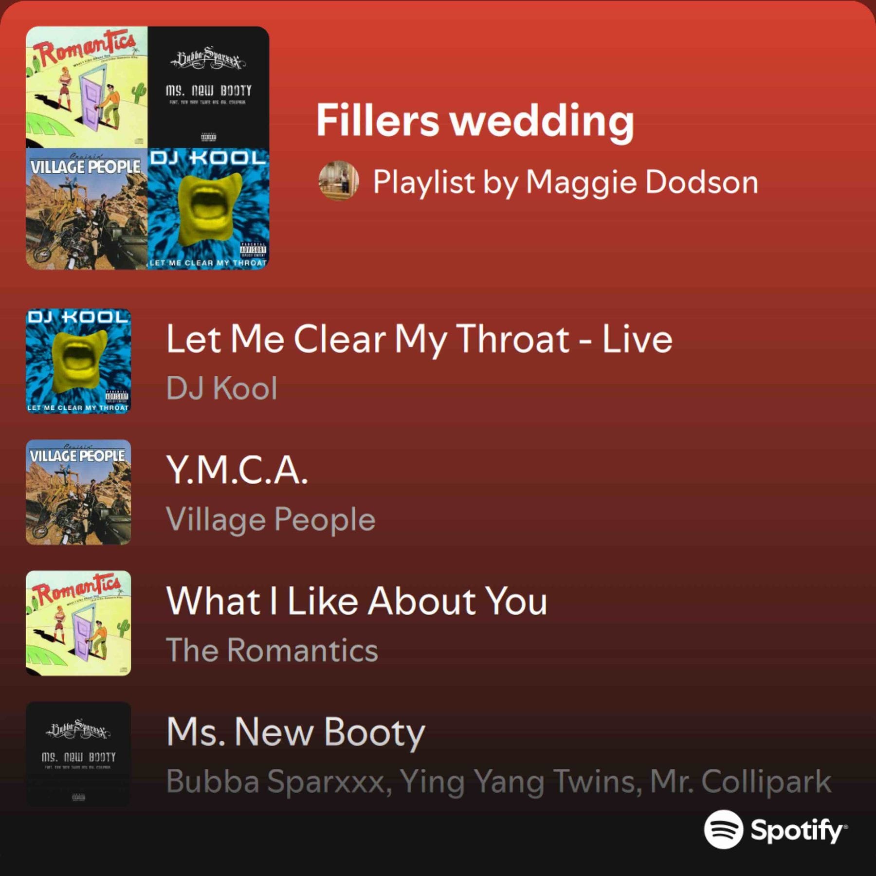 Wedding Playlist for you!