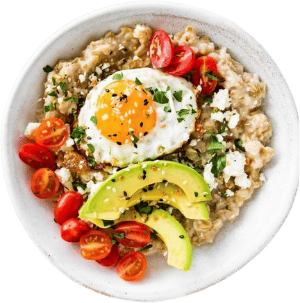 a steel cut savory oatmeal bowl- sauteed spinach, some butter, parm, a sunny side up egg, anything you want!😮‍💨😮‍💨😮‍💨