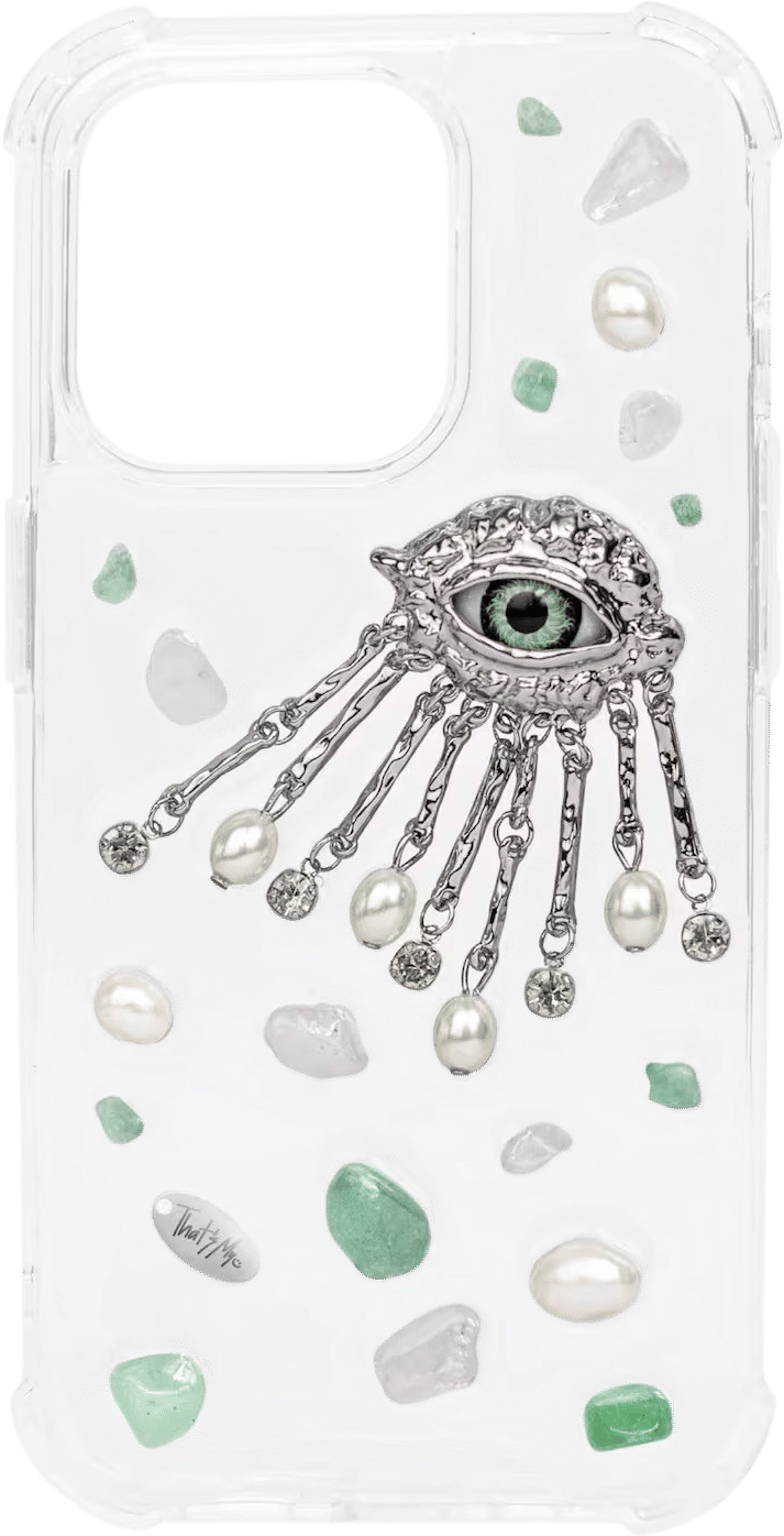 Resin Eye and Gemstone Phone Case