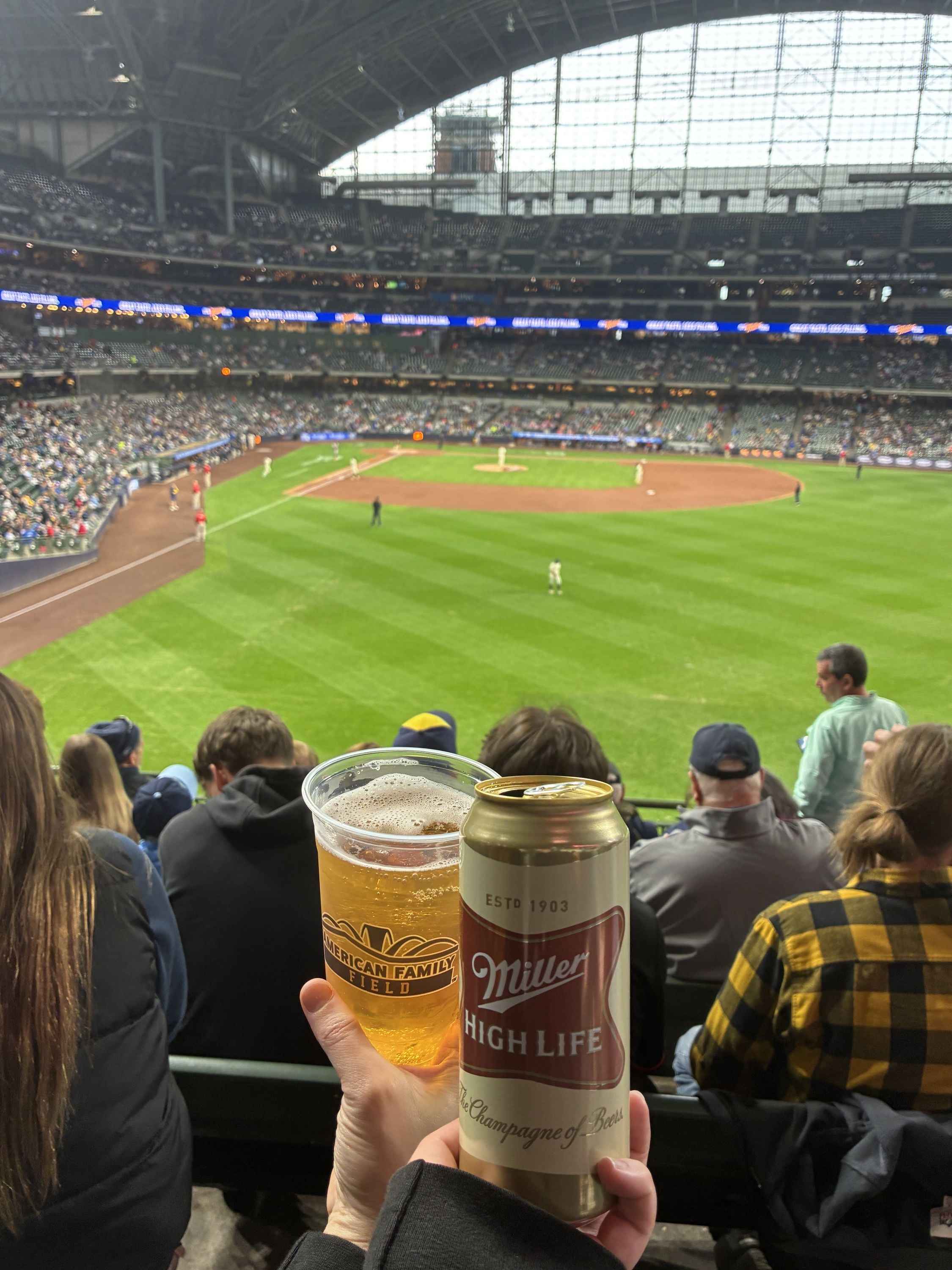 going to a brewers game while you’re in milwaukee
