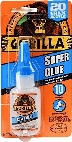 Gorilla Super Glue, Clear Glue, 20 Gram (Pack of 1) - All Purpose and Fast Setting for Projects and Repairs