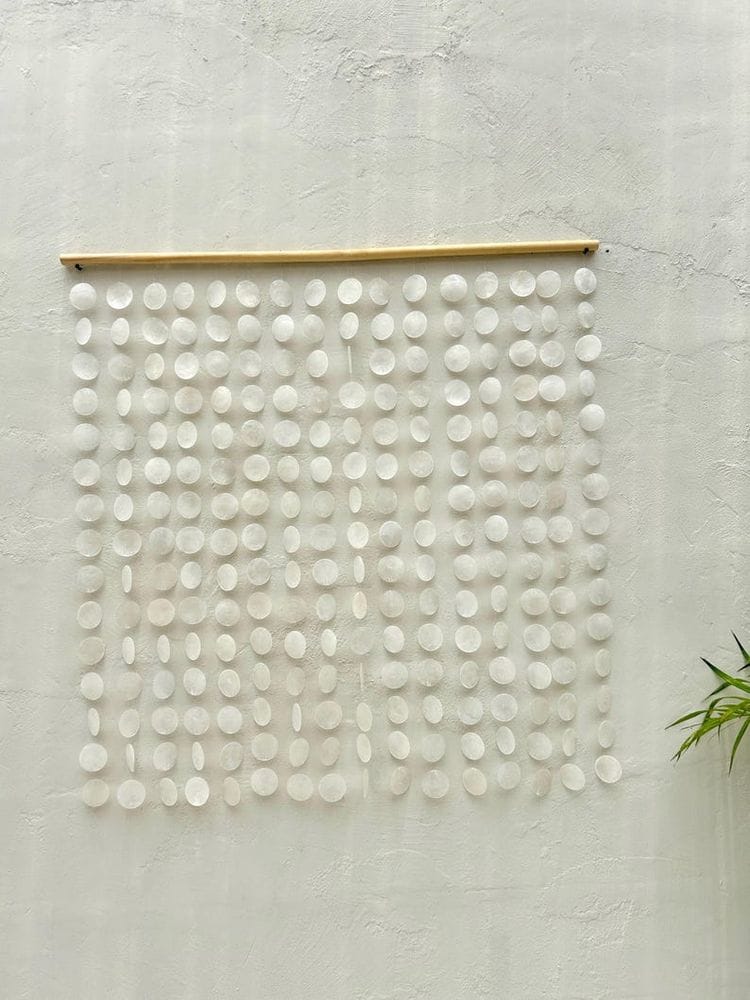 White Capiz Shell Wall Hanging