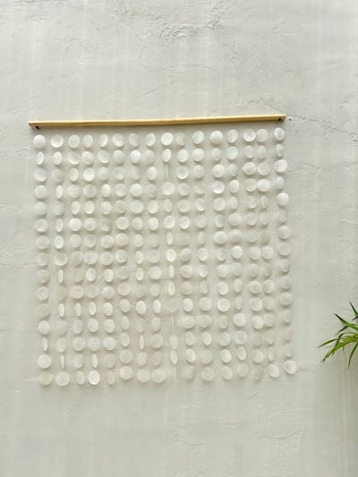 White Capiz Shell Wall Hanging