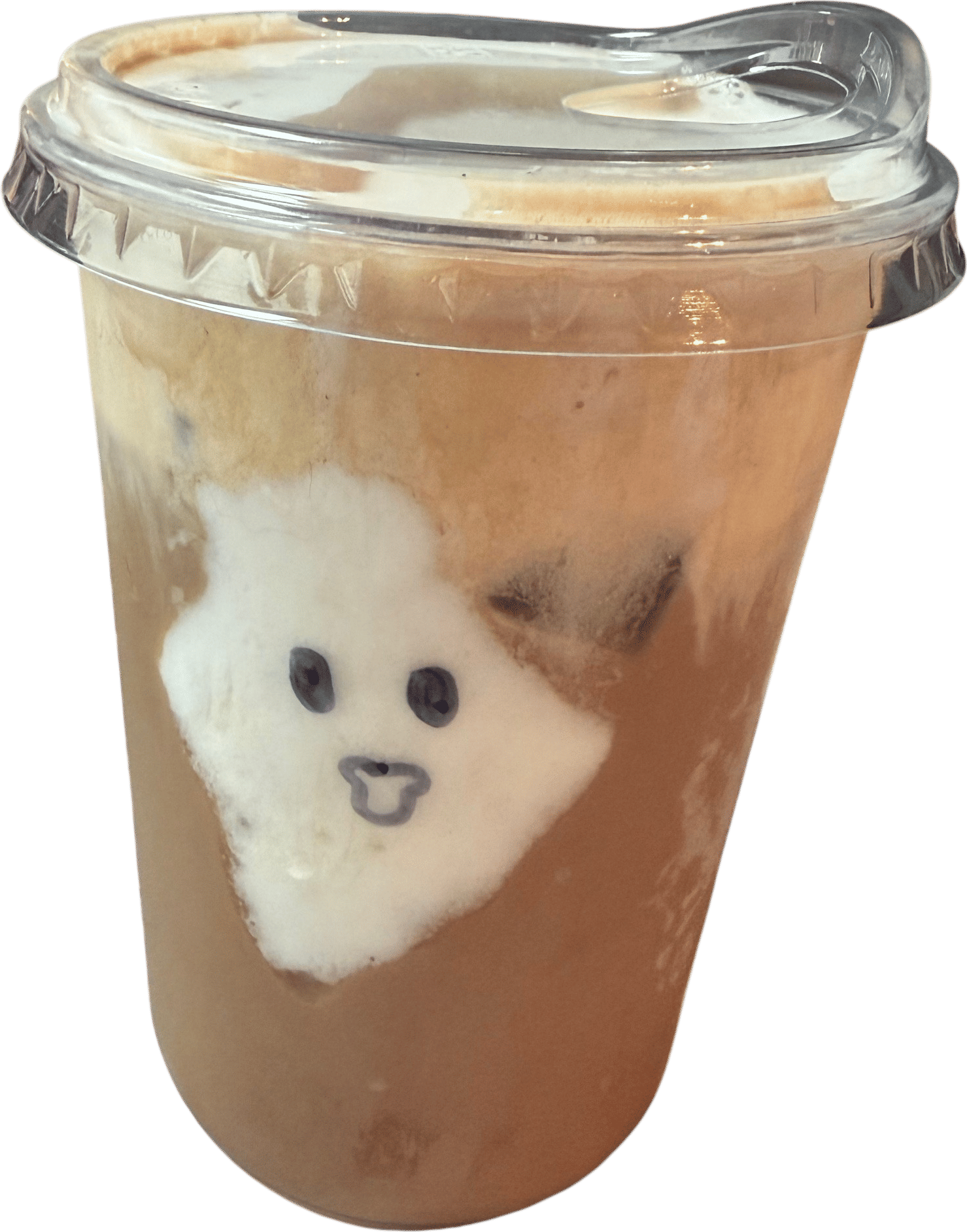 Adding marshmallow ghosts to my lattes