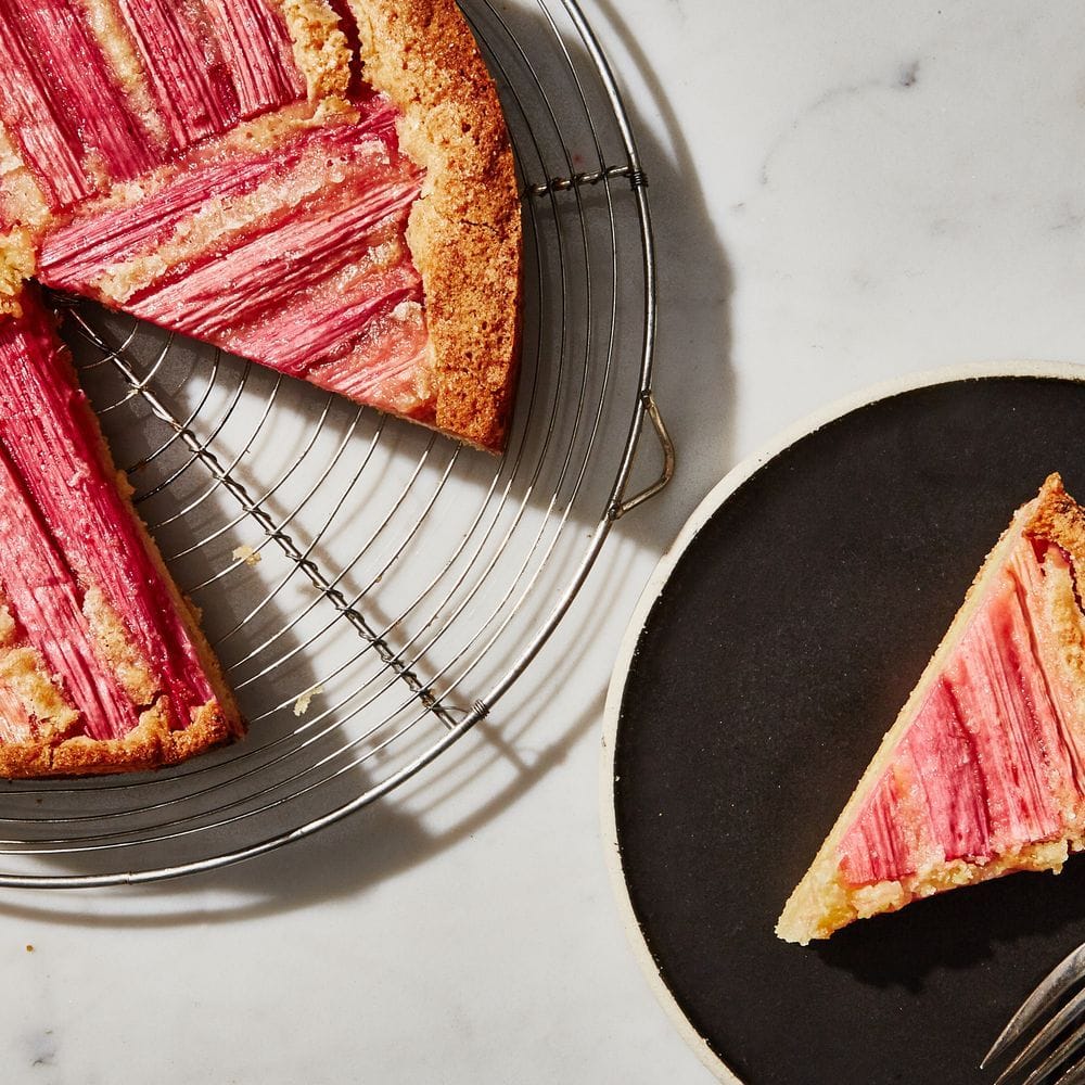Rhubarb Custard Cake Recipe