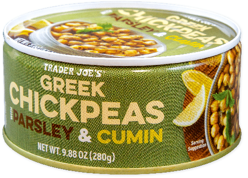 Trader Joe's Greek Chickpeas with Cumin and Parsley