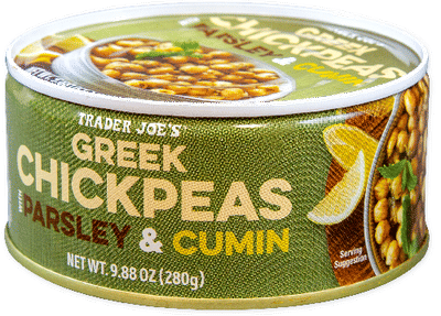 Trader Joe's Greek Chickpeas with Cumin and Parsley