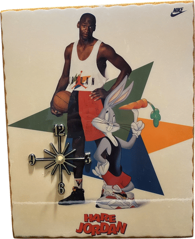 Vintage Space Jam 'Hare Jordan' Wall Clock