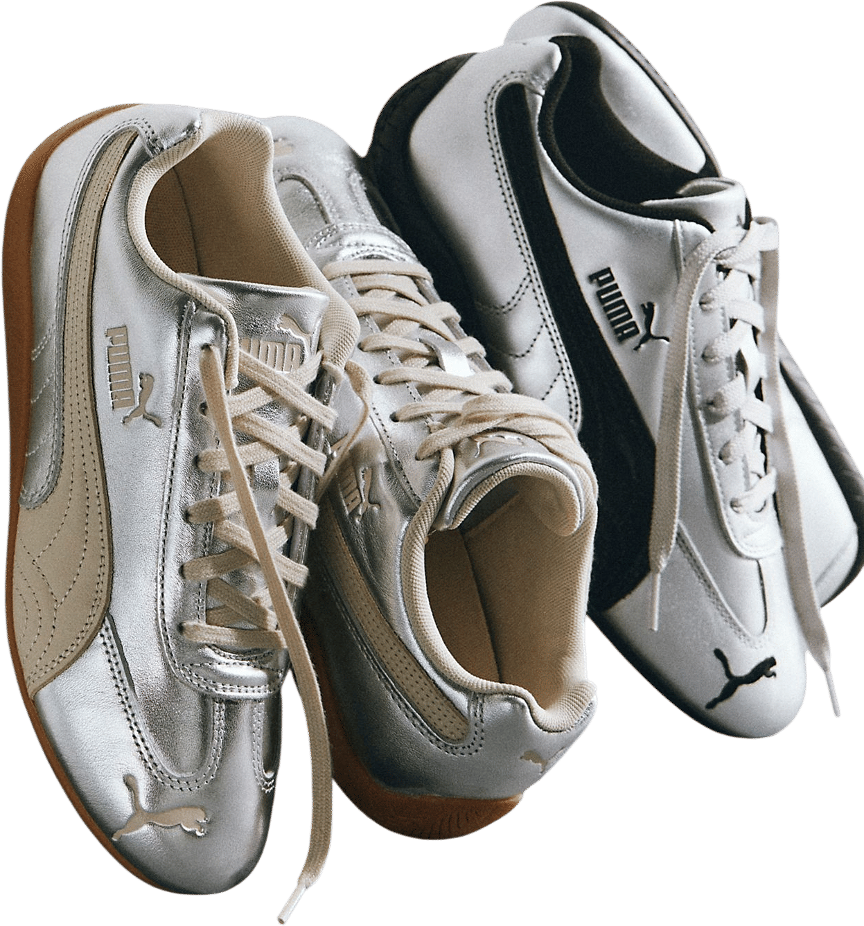 Silver sneakers