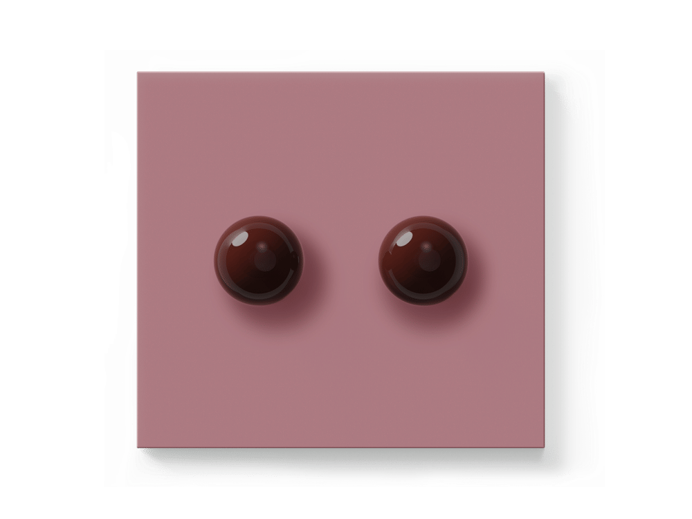 Double Dimmer Switch in Porto | Solid Brass | Dimwit