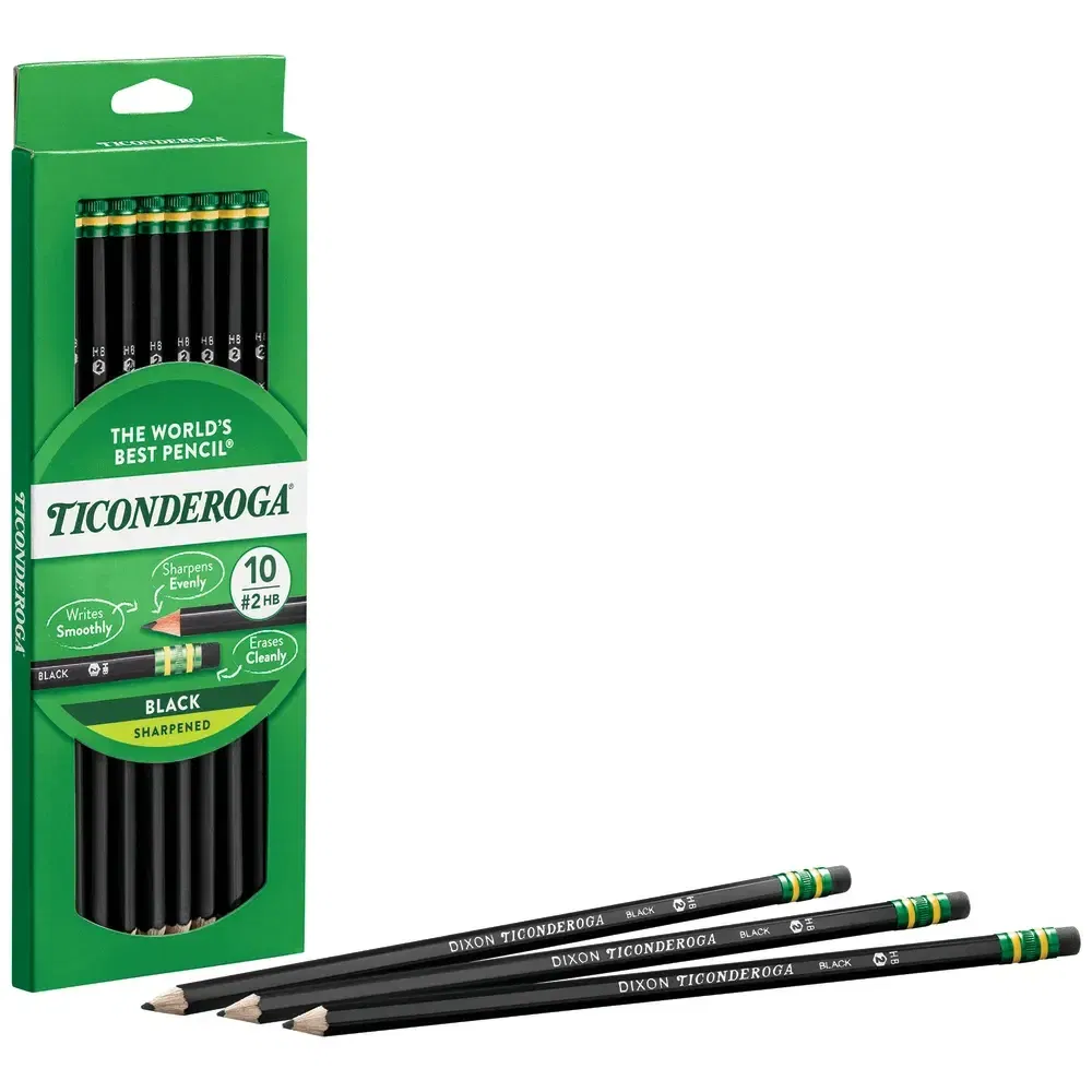 ticonderoga black 2b pencil (10)