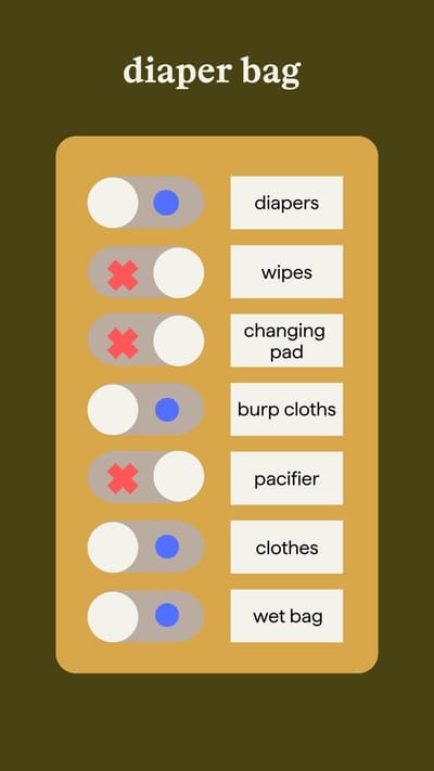 Diaper Bag Checklist