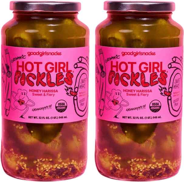Honey Harissa Pickles