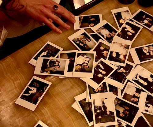 Polaroids at a party