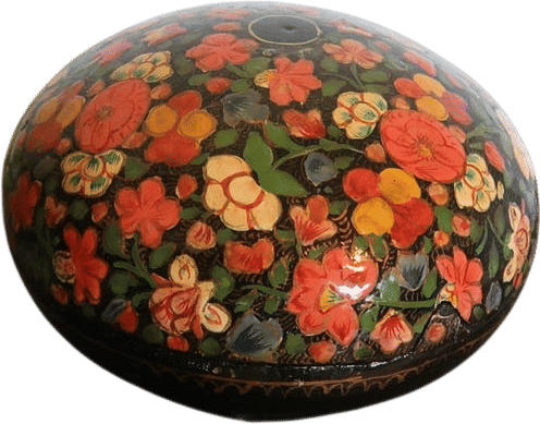 Papier Mache Floral Trinket Holder