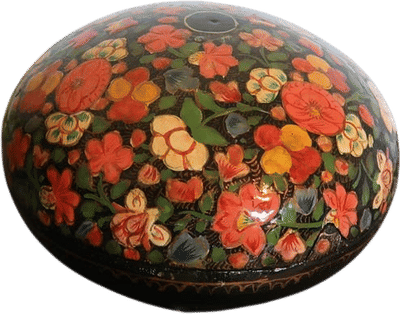 Papier Mache Floral Trinket Holder