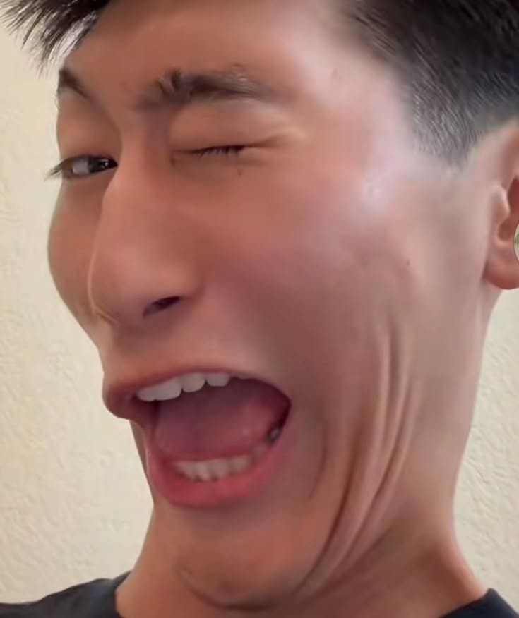 winked, then spit up exorcism-style