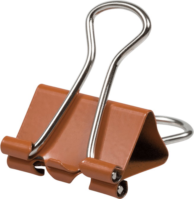 Orange Binder Clips