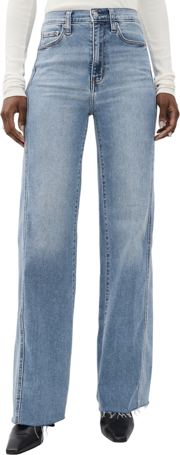 Daze Far Out Seaming High Rise Wide Leg Jeans
