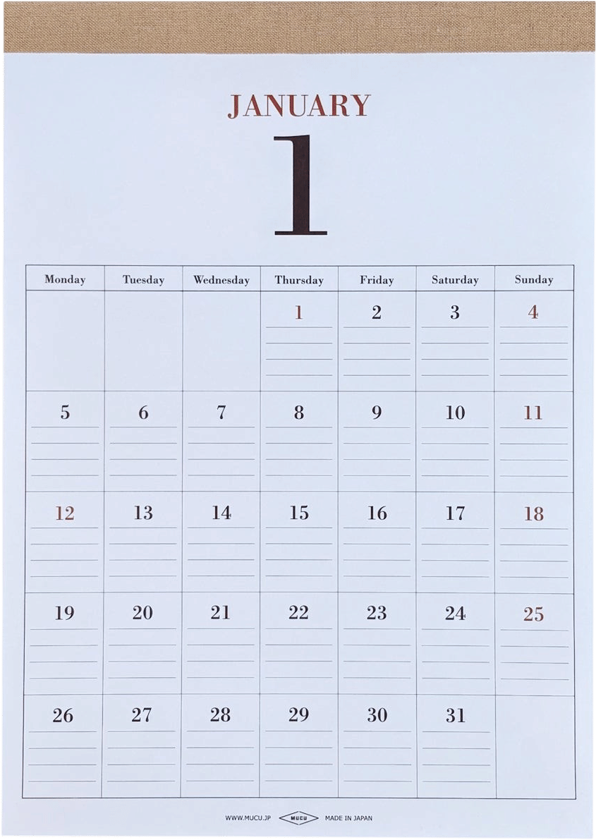 2026 Wall Calendar
