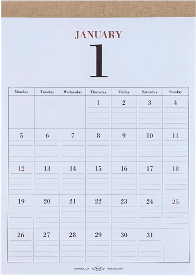2026 Wall Calendar