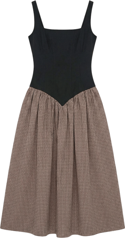 Rove Vestido Midi de Cuadros