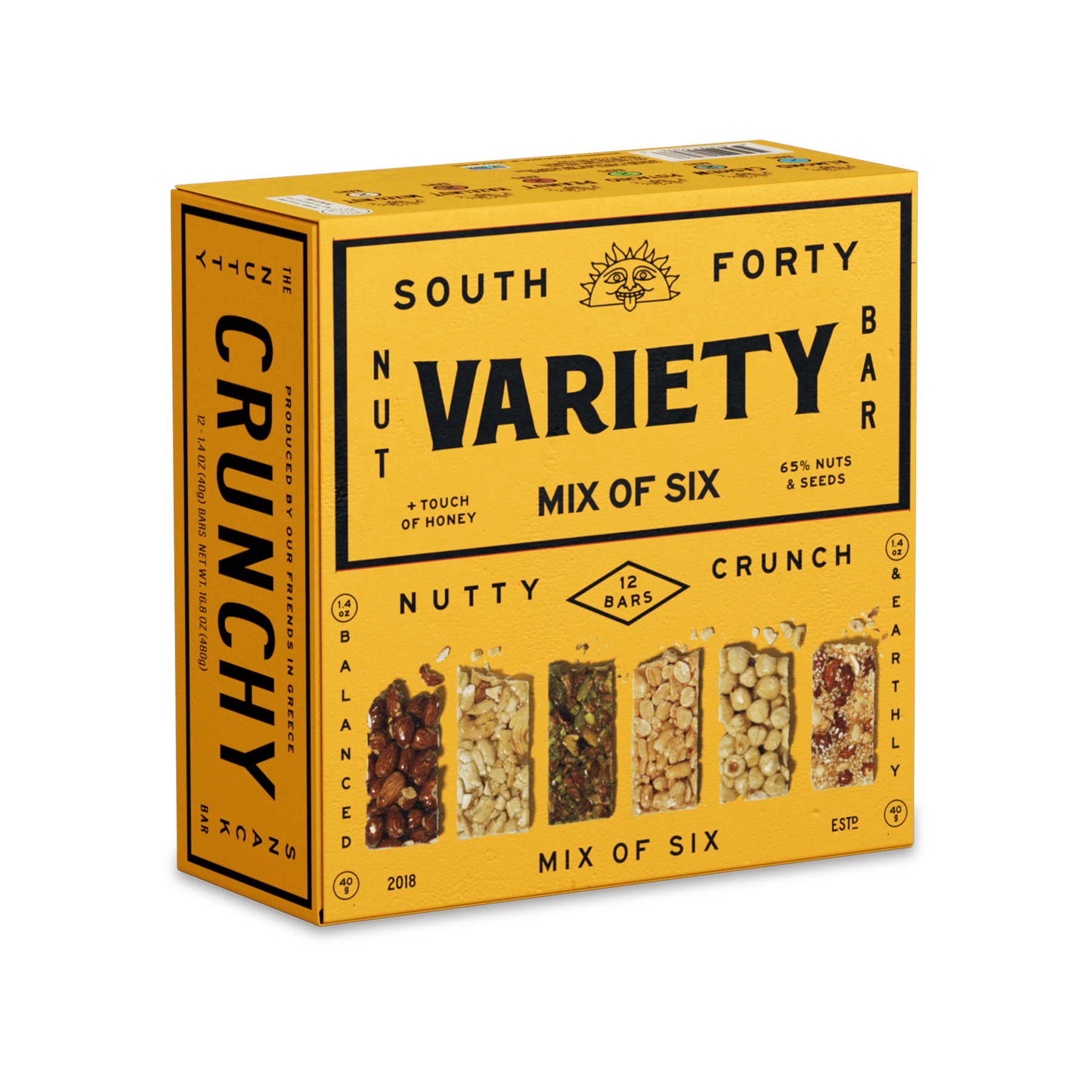 South 40 Snacks Nut Bar Variety 12-Pack