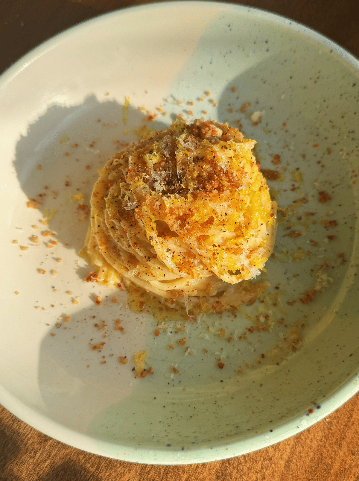 Creamy Tuna Pasta al Limone with Anchovy Breadcrumbs Recipe
