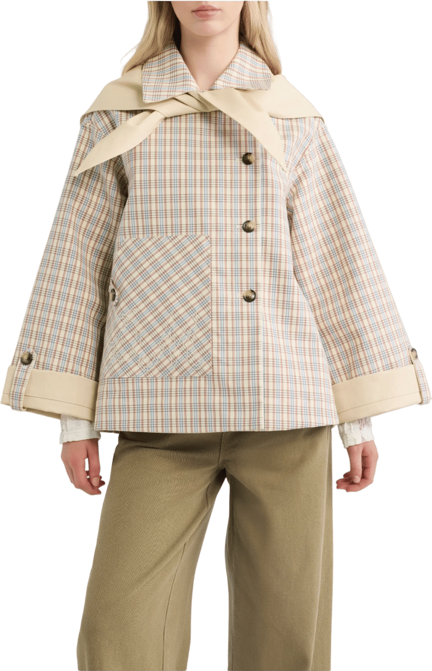 Jerry Reversible Crop Trench Coat