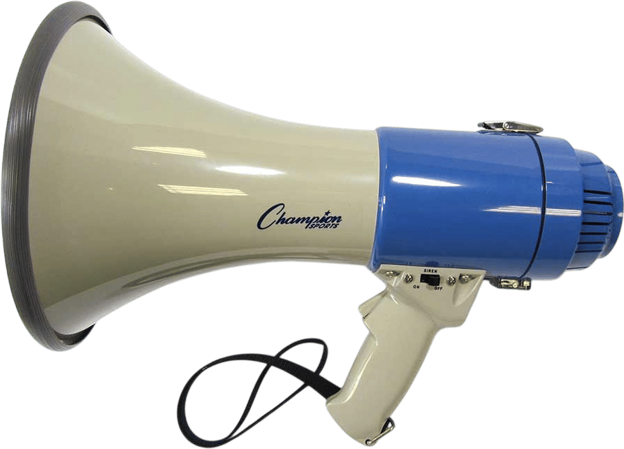 Megaphone at the pool