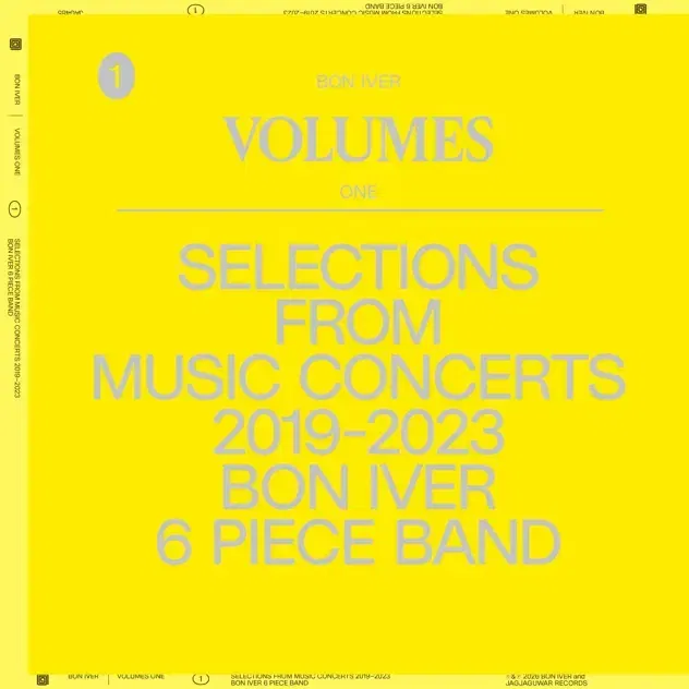 Bon Iver: VOLUMES: ONE (Selections from Music Concerts 2019-2023)