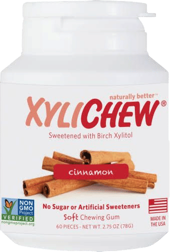 Epic Xylitol Cinnamon Chewing Gum (Pack of 12)