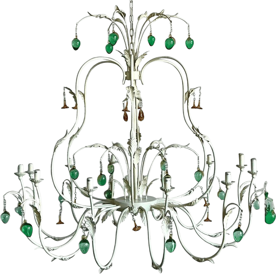 Regency Jade Drop Chandelier