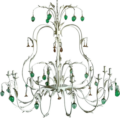 Regency Jade Drop Chandelier