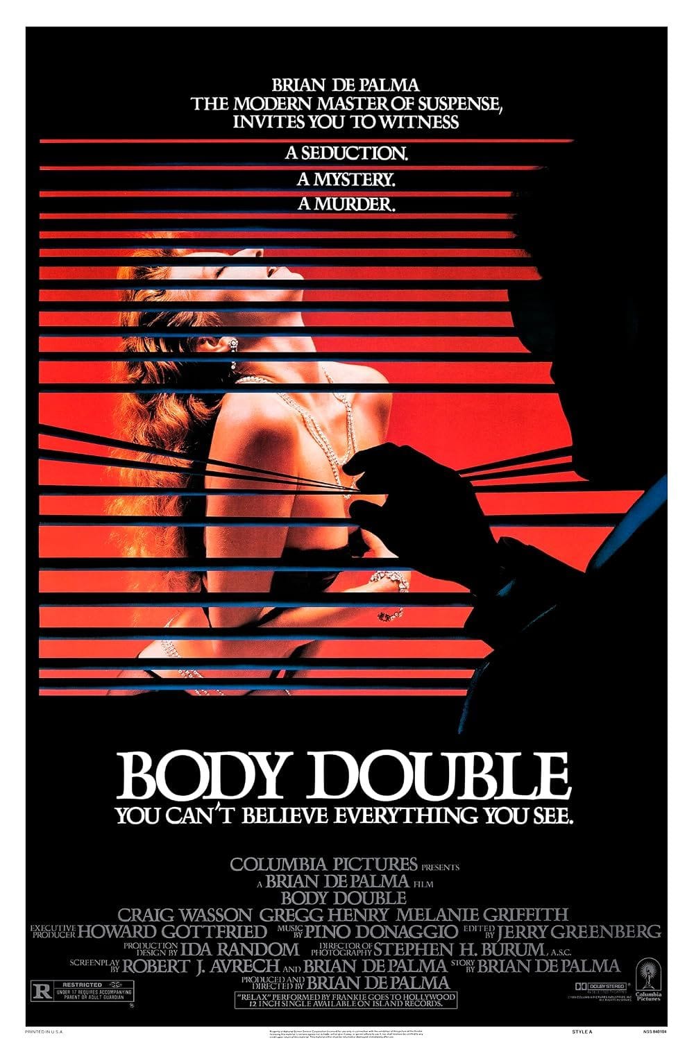 The 1984 film Body Double by Brian De Palma