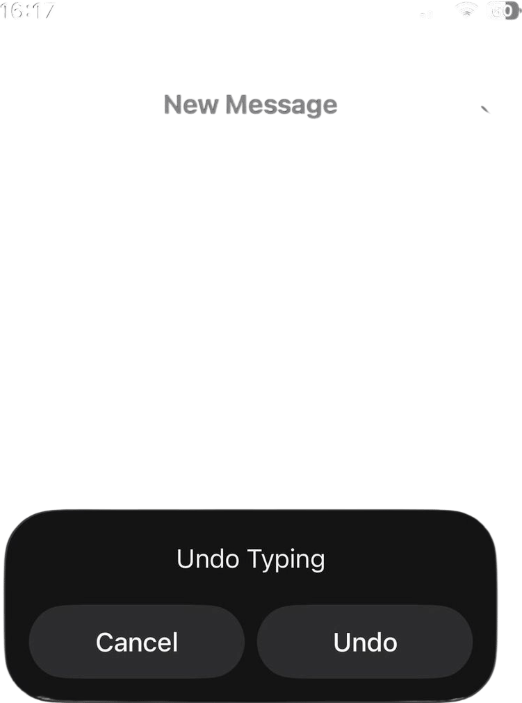 shaking your iphone to undo an action