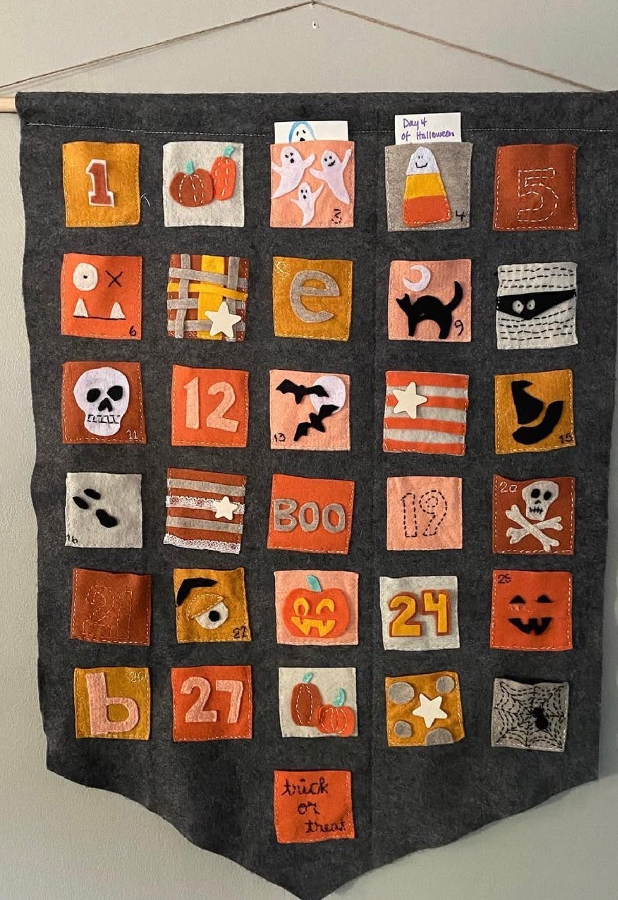 Halloween count down calendar