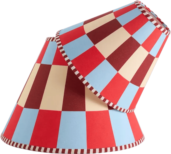 Damson Madder Geometric Printed Empire Lamp Shade