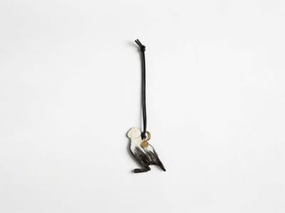 Horn-Crafted Puffin Charm