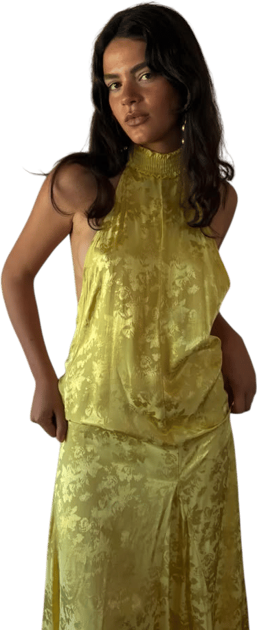 Fandango Yellow Floral Dress
