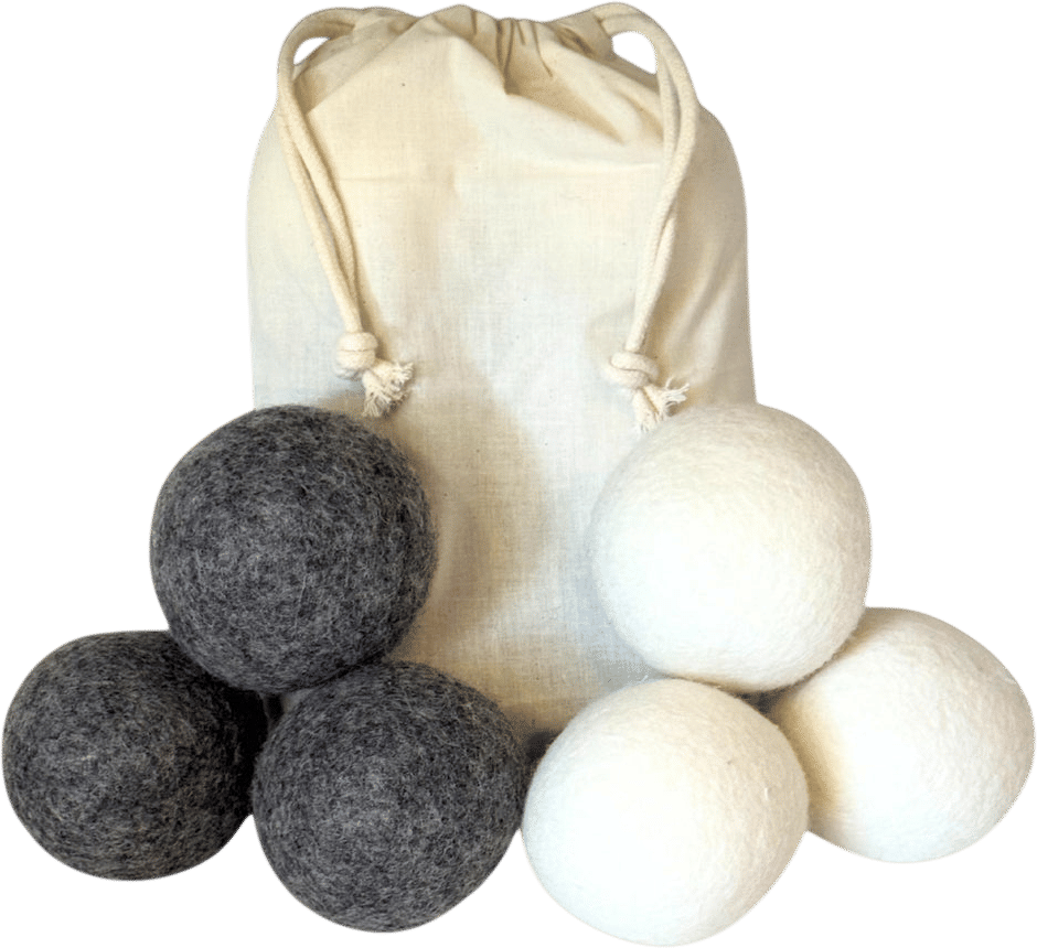 Felted dryer balls for babies and small kids