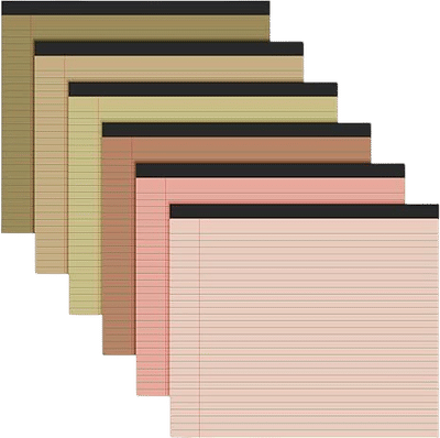 Colored Legal Pads (11" x 9.5")