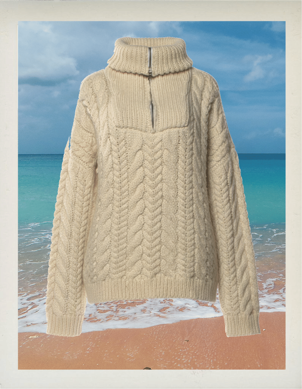 Hand knit Mr. Mittens Wool Sweater | XS