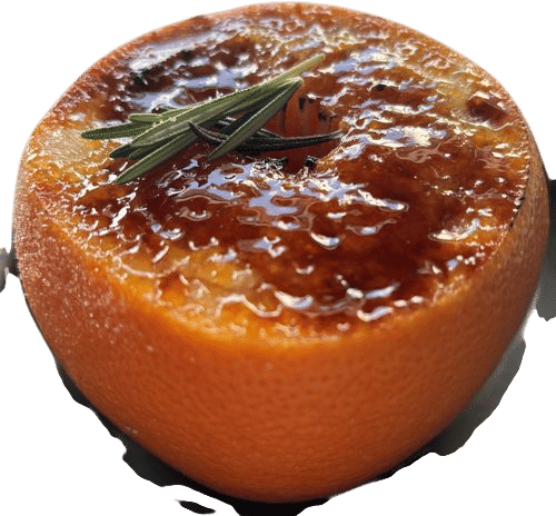 brûléed grapefruit