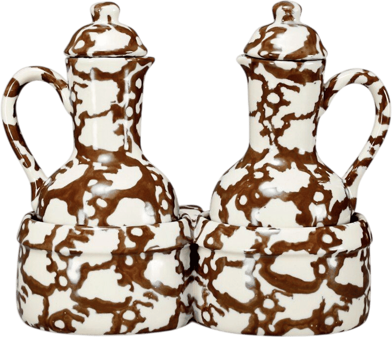Spongeware Oil & Vinegar Set