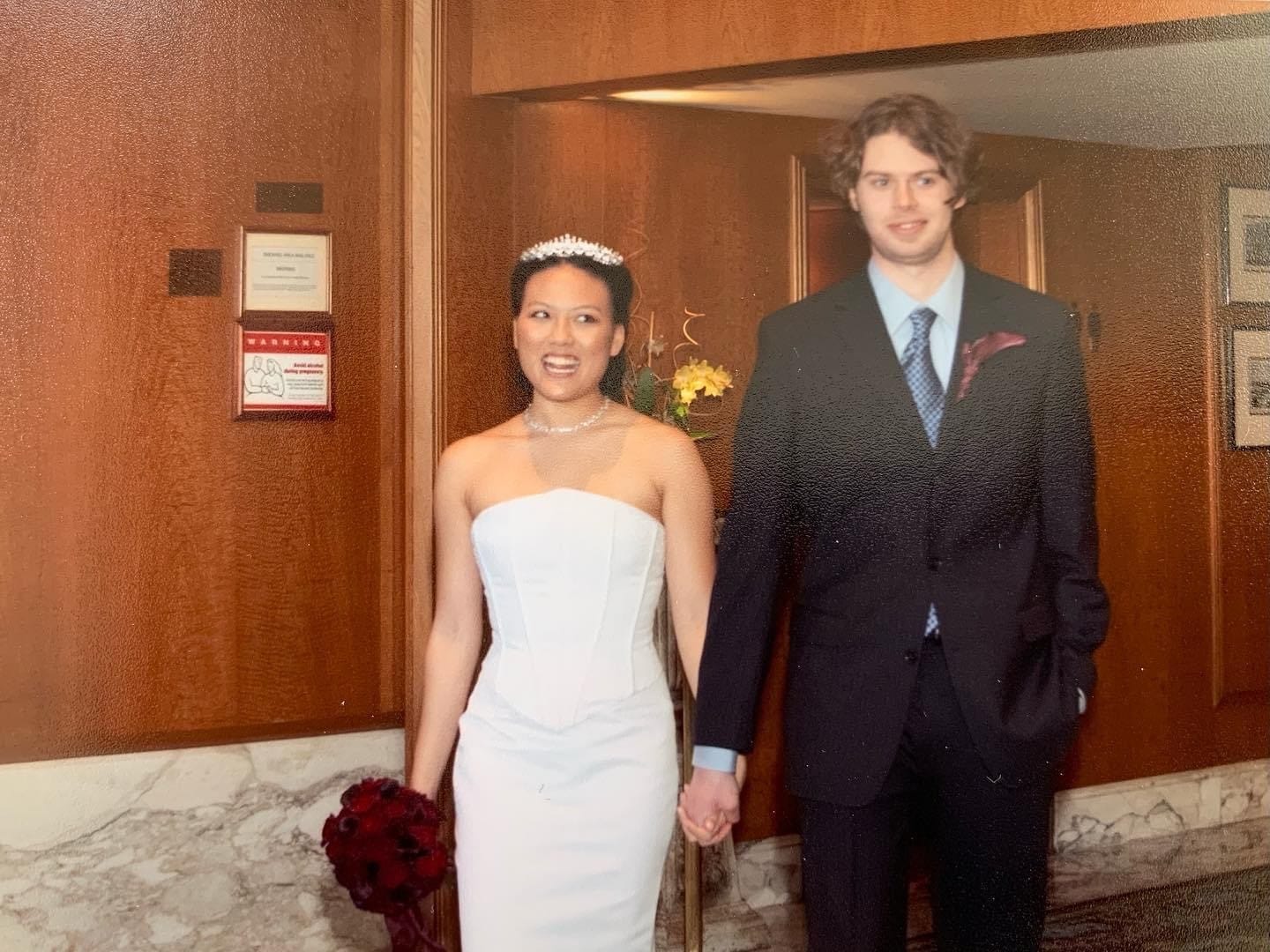 Announced our new married name at the end of the ceremony