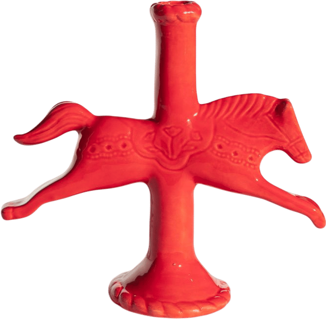Dala Horse Candlestick Holder