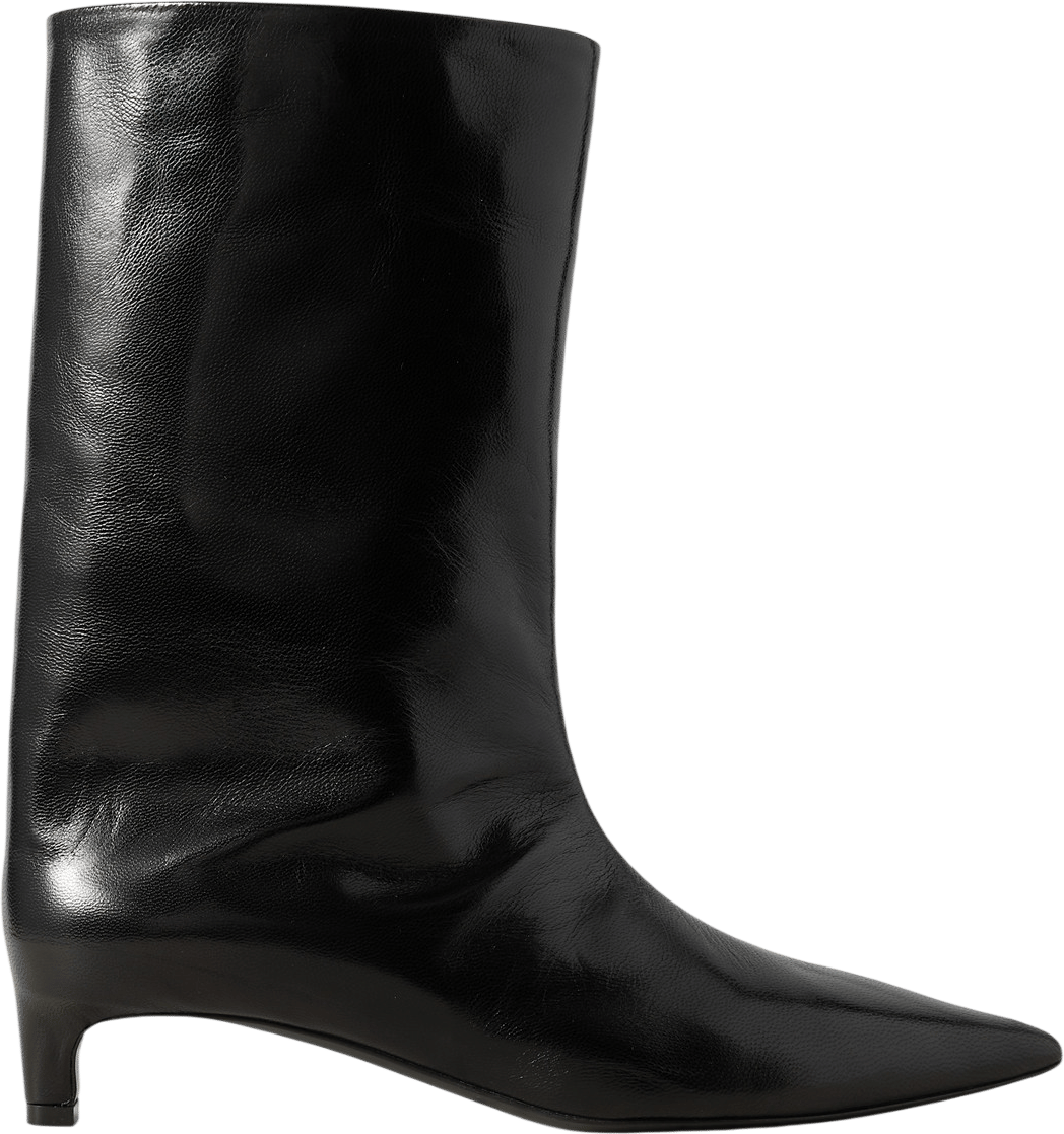 JIL SANDER | Leather Point-Toe Boots
