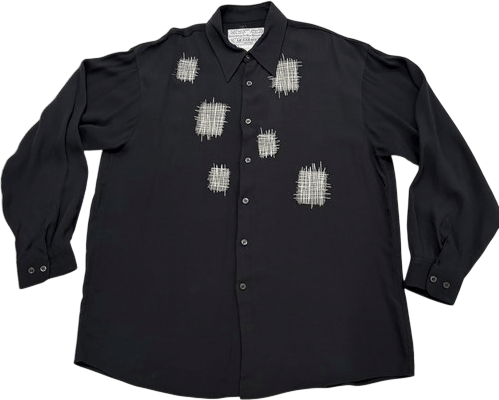Bellows Brut Le Garage Patchwork Shirt (L)
