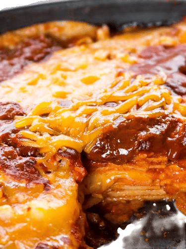 New Mexican enchiladas